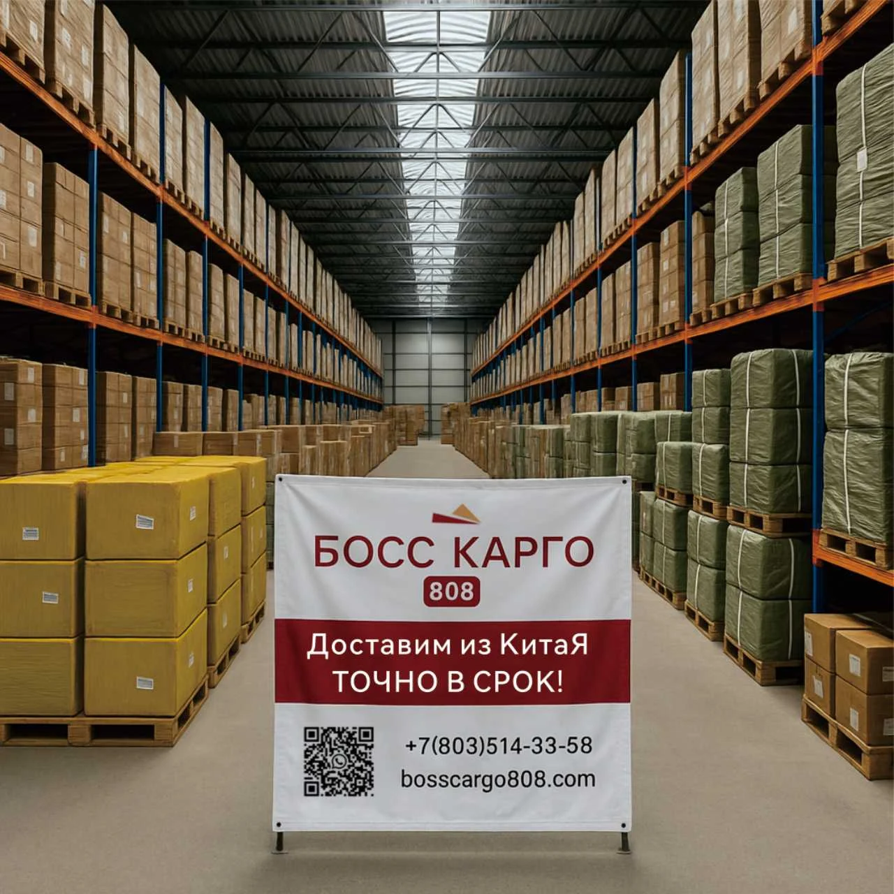 Внешний вид склада БОСС КАРГО - современные логистические складские помещения